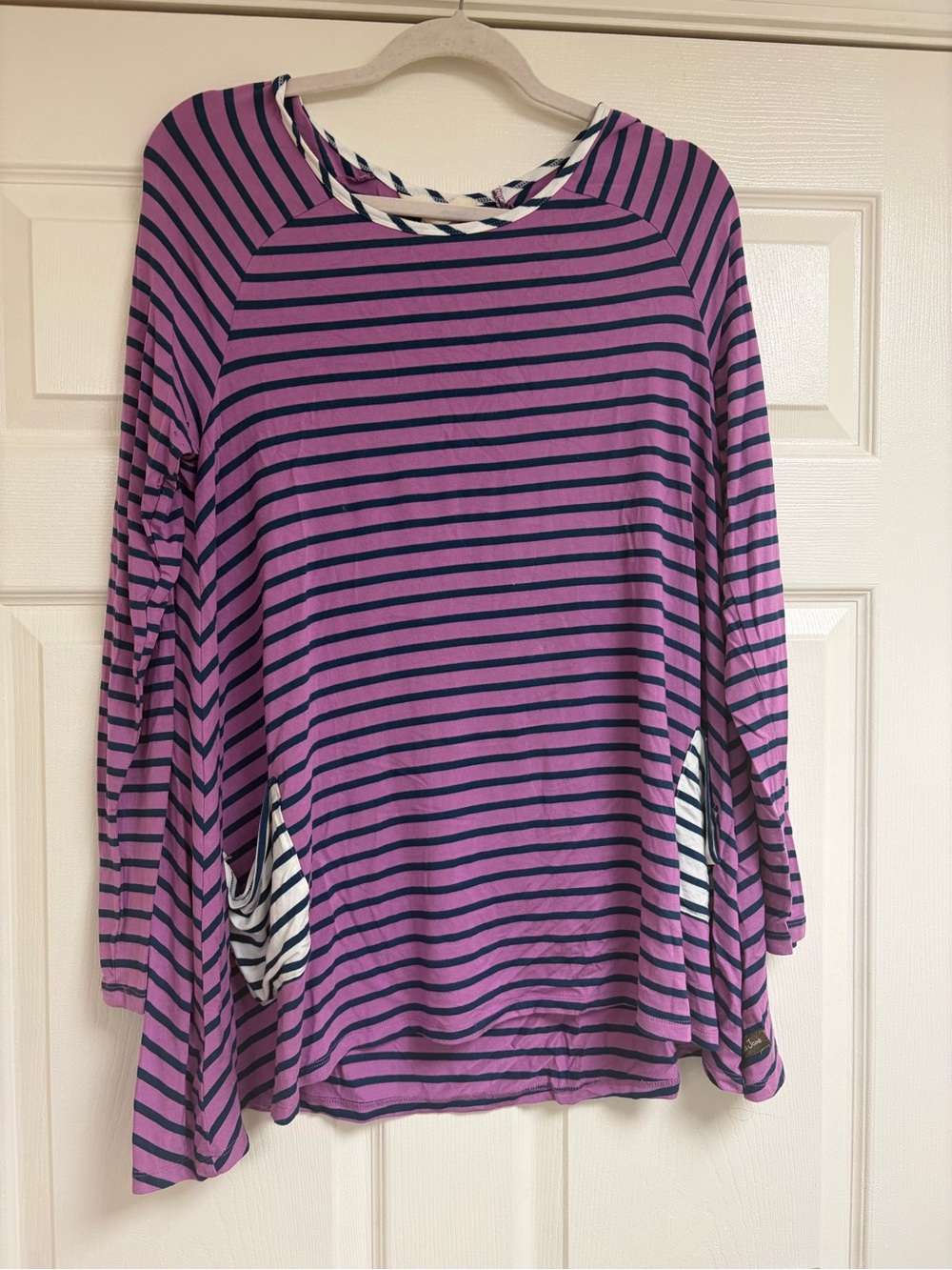 Matilda Jane Purple & Navy Striped Long-Sleeve Top